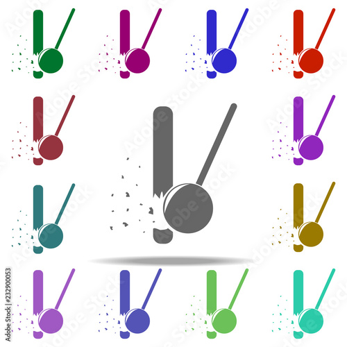 demolition ball icon. Elements of Construction tools in multi color style icons. Simple icon for websites, web design, mobile app, info graphics