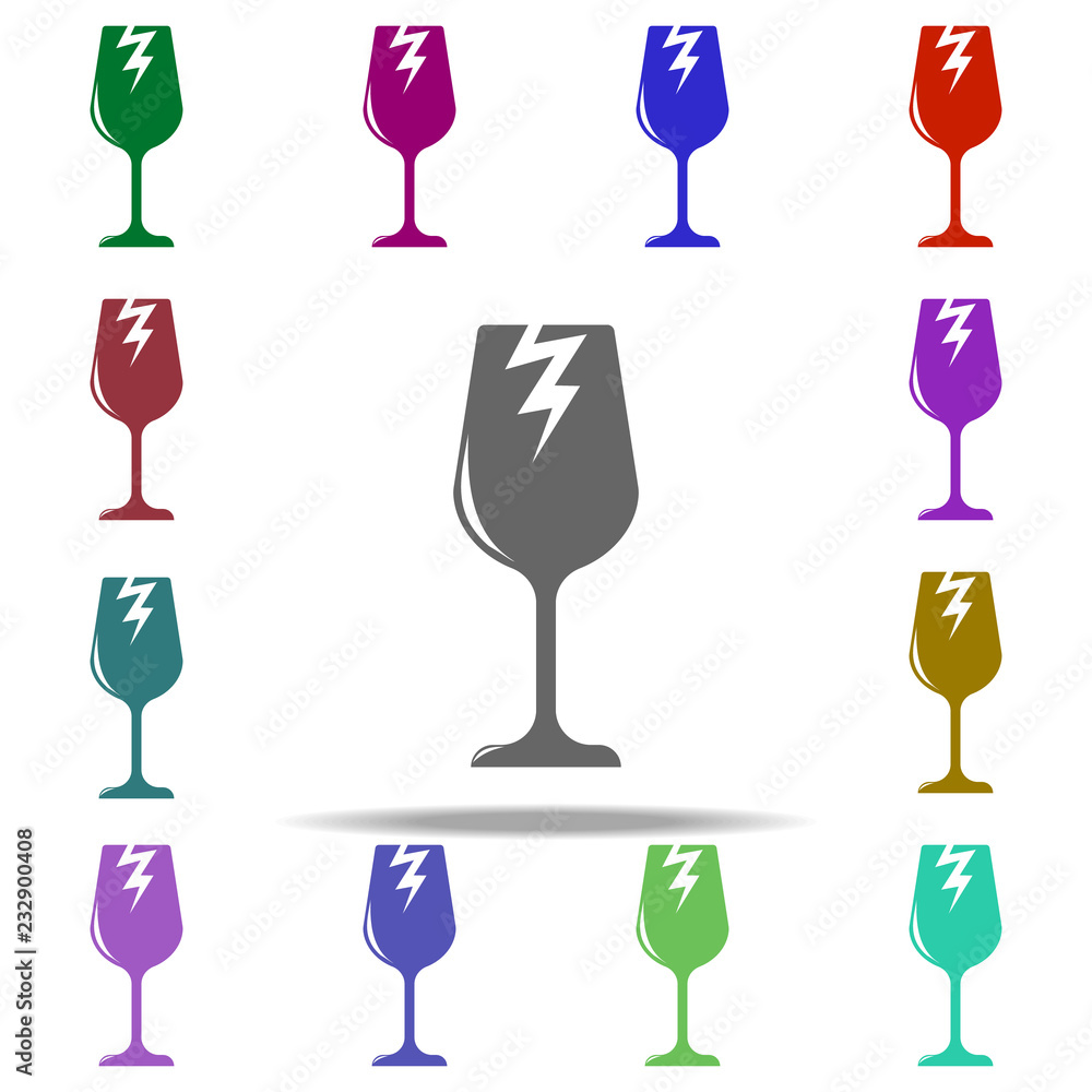 broken glass of broken glass icon. Elements of Logistic in multi color style icons. Simple icon for websites, web design, mobile app, info graphics broken glass of broken glass icon. Elements of Logistic in multi color style icons. Simple icon for websites, web design, mobile app, info graphics