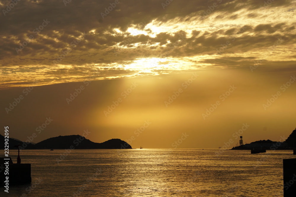 瀬戸内海 夕日 瀬戸内海 夕日