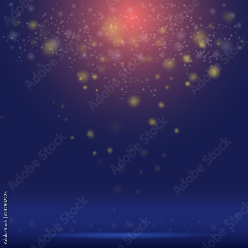 The abstract celebration bokeh light vector background.