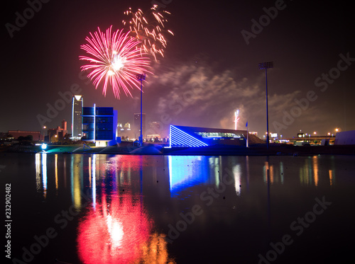 Fireworks over Oklahoma City