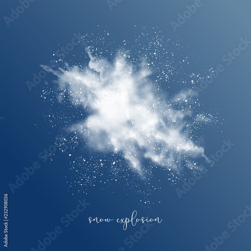 Abstract Snow Explosion
