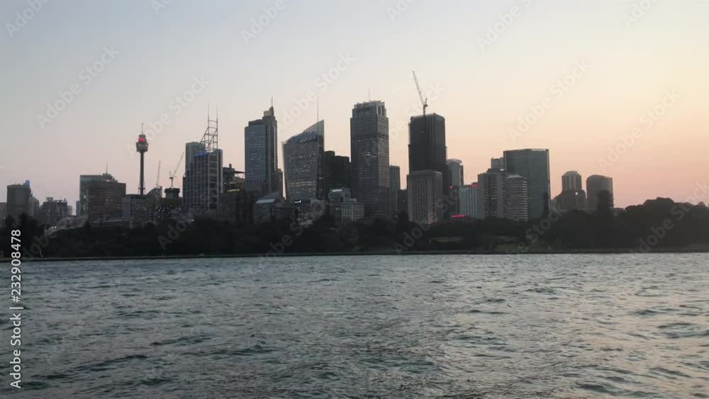 4k establishing b-roll shot of sunset at Sydney 4k establishing b-roll shot of sunset at Sydney