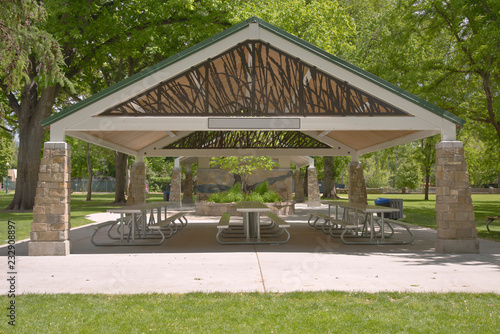 Konstfotografi Agriculture pavillion in a park Boise Idaho.
