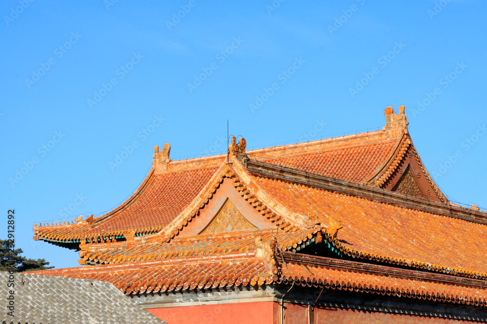 Glazed tile roof landscape architecture Glazed tile roof landscape architecture