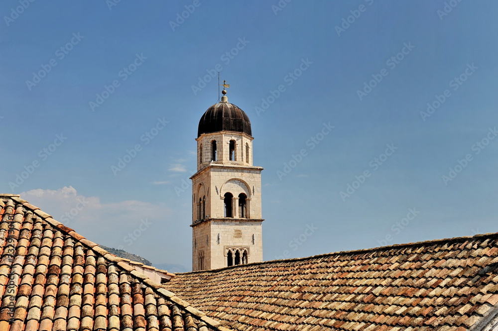 Tiled roof texture.