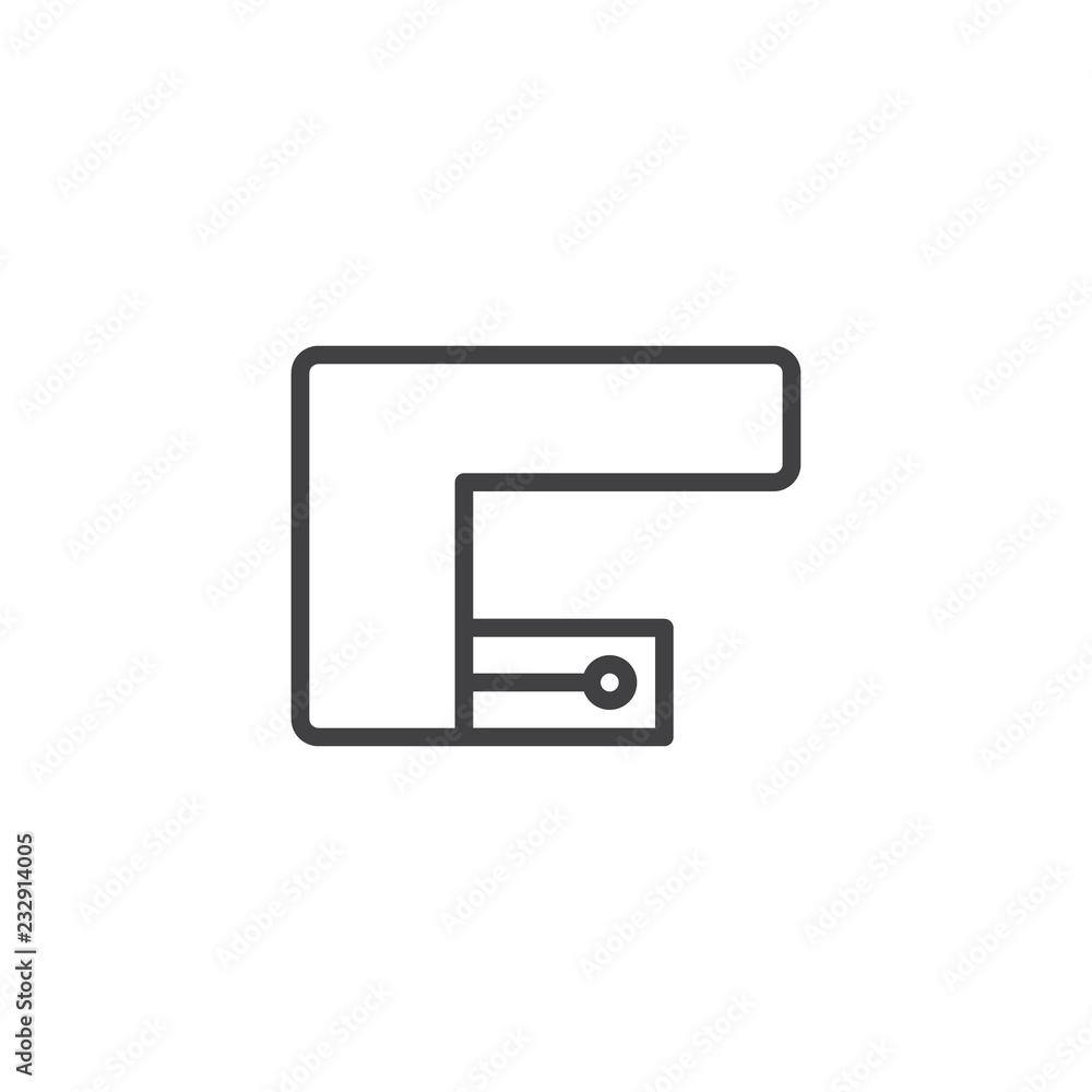 Corner kitchen top view outline icon. linear style sign for mobile concept and web design. Kitchen interior furniture simple line vector icon. Symbol, logo illustration. Pixel perfect vector graphics Corner kitchen top view outline icon. linear style sign for mobile concept and web design. Kitchen interior furniture simple line vector icon. Symbol, logo illustration. Pixel perfect vector graphics