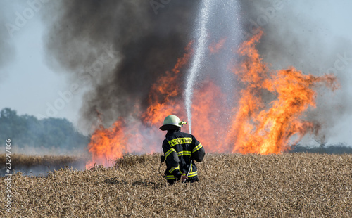 brennendes Weizenfeld © MHP