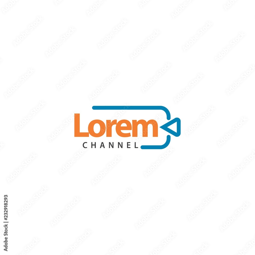 Lorem Chanel Logo Vector Template Design Illustration