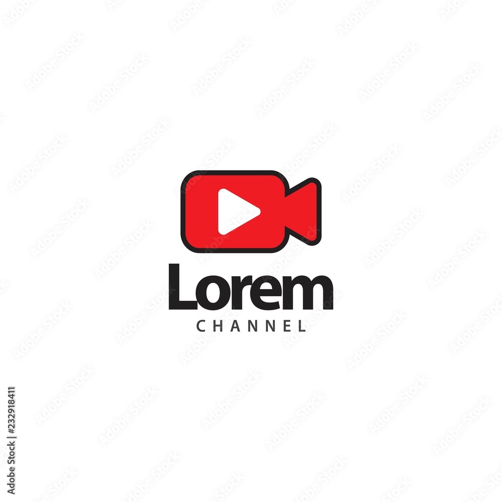 Lorem Chanel Logo Vector Template Design Illustration Stock Vector