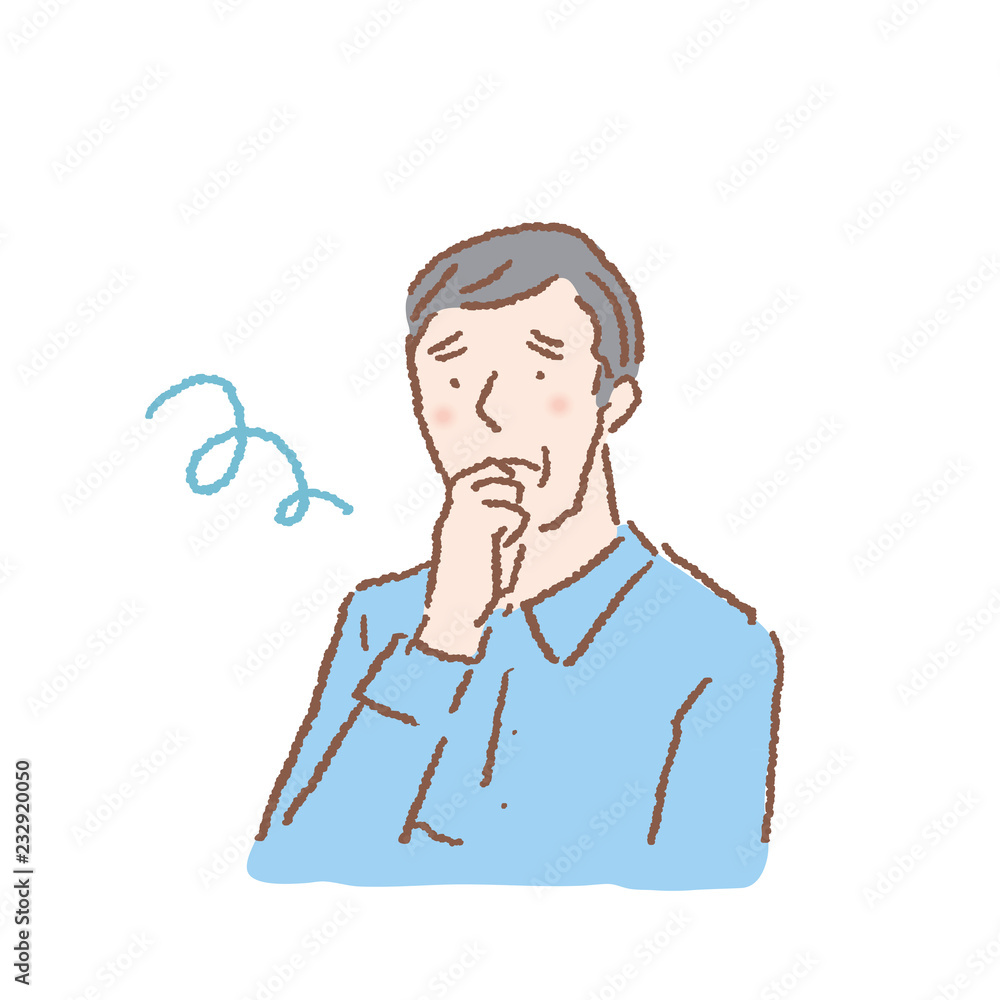 シニア 男性 悩む イラスト Stock Vector Adobe Stock シニア 男性 悩む イラスト Stock Vector Adobe Stock