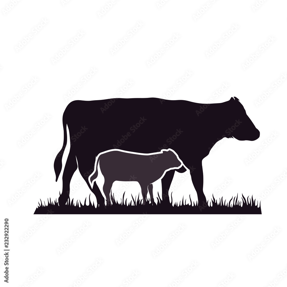 cattle logo template