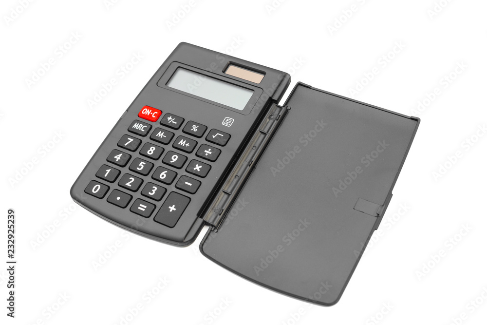 Calculator on white background Calculator on white background