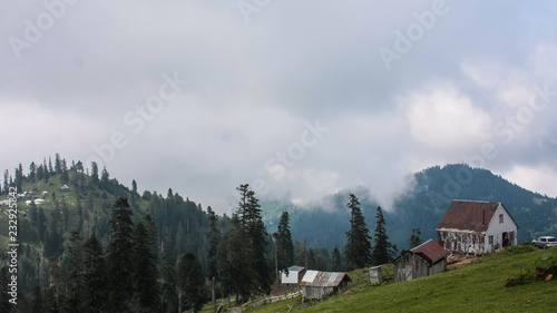 huts on mountains in bakhmaro