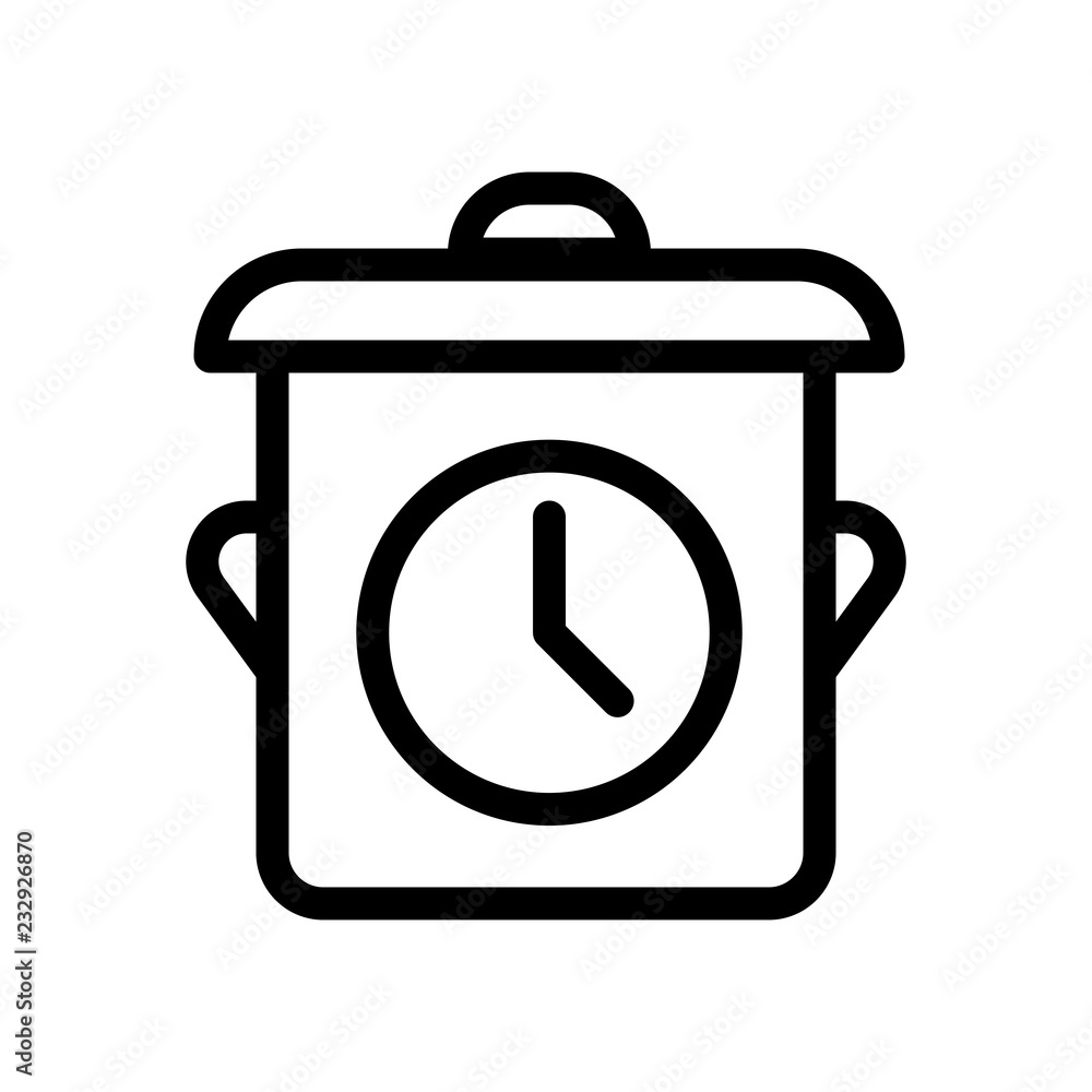 Cooking time vector icon Cooking time vector icon