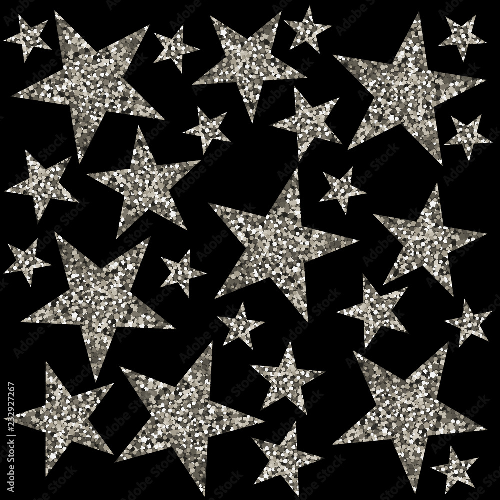 Silver stars. Silver stars.