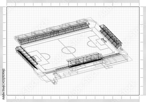 Wallpaper Mural Soccer Stadium Design Architect Blueprint Torontodigital.ca