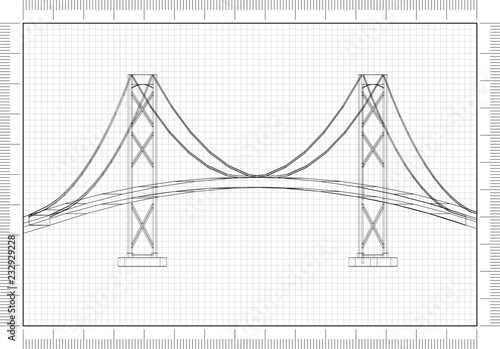 Bridge design - Architect Blueprint 