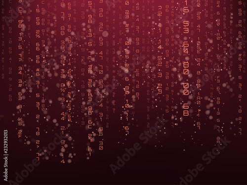 Background with computer code. Vector illustration.