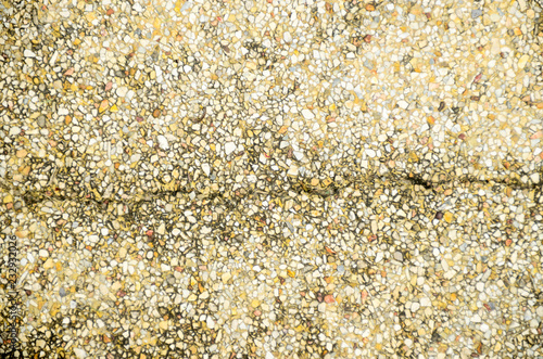 Horizontal gravel texture from quartz stones