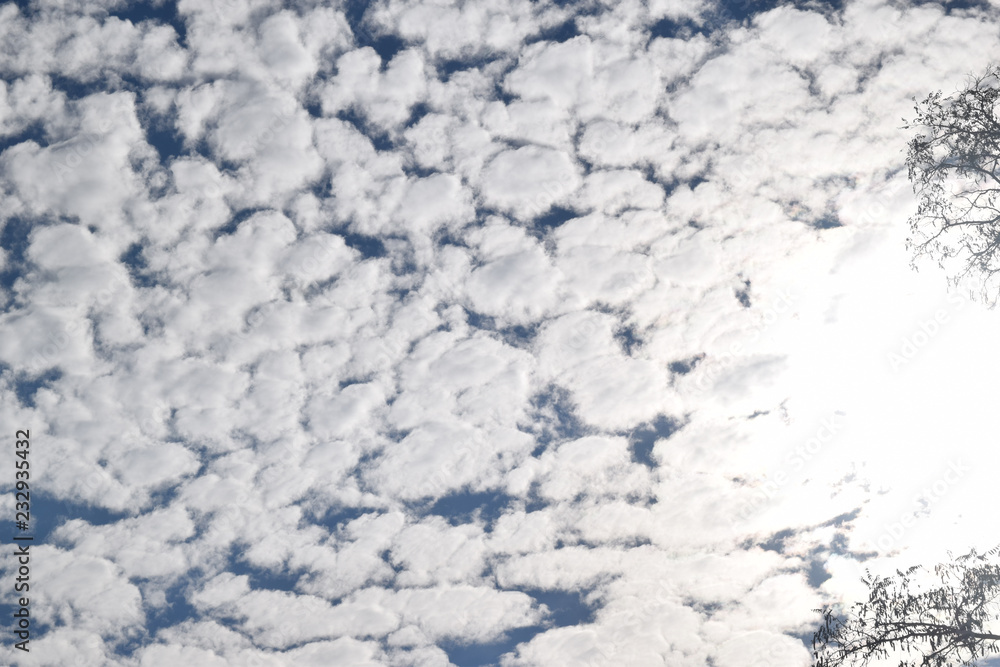 The vast blue sky and clouds sky The vast blue sky and clouds sky