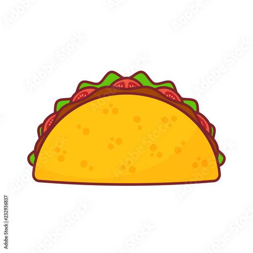 Taco mexican food.