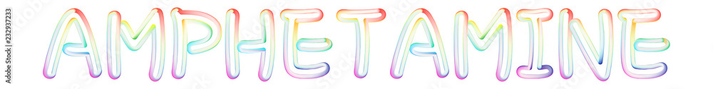 Amphetamine - beautiful text written on white background Amphetamine - beautiful text written on white background