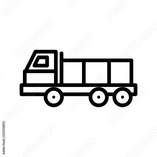 Dumper Transport Line Icon