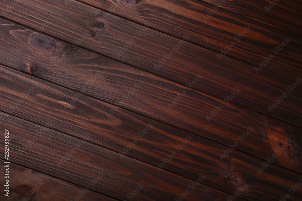 Fototapeta premium Brown wooden background or wood texture, wooden board