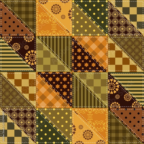 patchwork background with different patterns