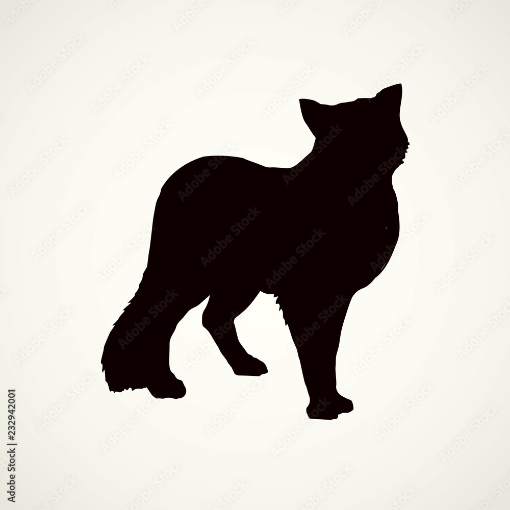 Obraz premium Wolf. Vector drawing