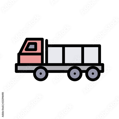 Dumper Transport Line Filled Icon