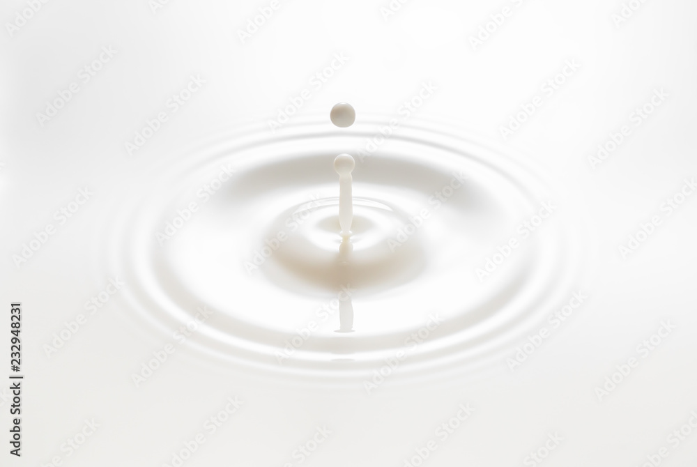 drop created splash with circle ripple drop created splash with circle ripple