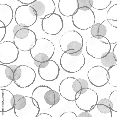 watercolor circles pattern