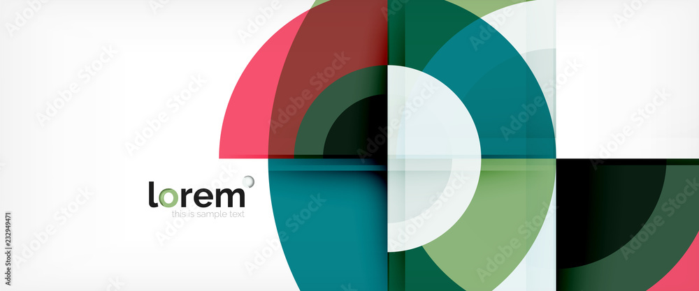 Circle abstract background, geometric modern design template Circle abstract background, geometric modern design template