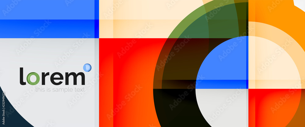 Circle abstract background, geometric modern design template Circle abstract background, geometric modern design template