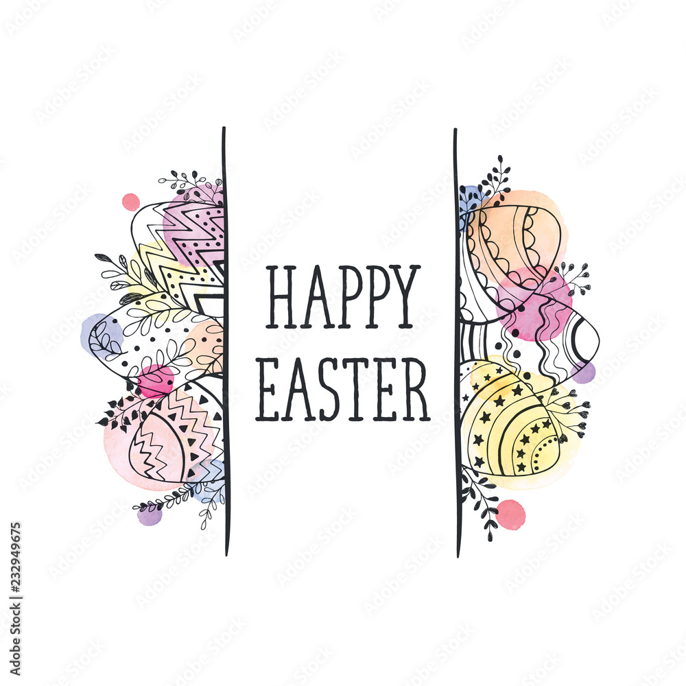 Obraz premium easter greeting card