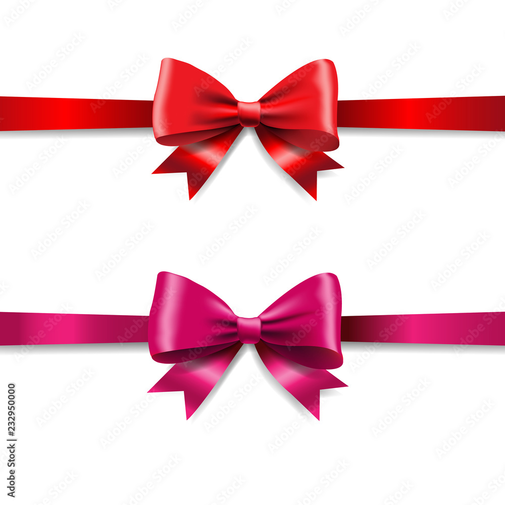 Ribbon Set Isolated Ribbon Set Isolated