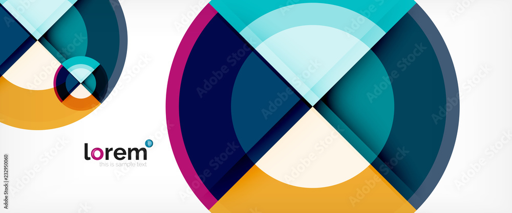 Circle abstract background, geometric modern design template Circle abstract background, geometric modern design template