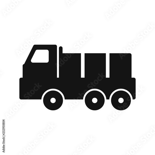 Dumper Transport Glyph Icon