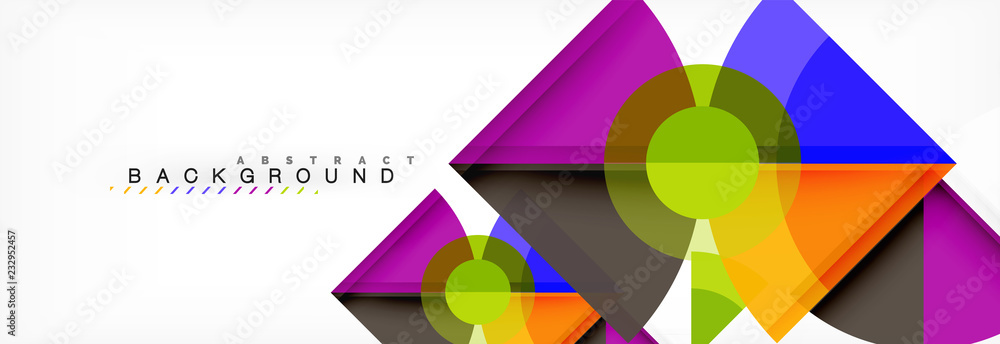 Trendy circles composition geometric background Trendy circles composition geometric background