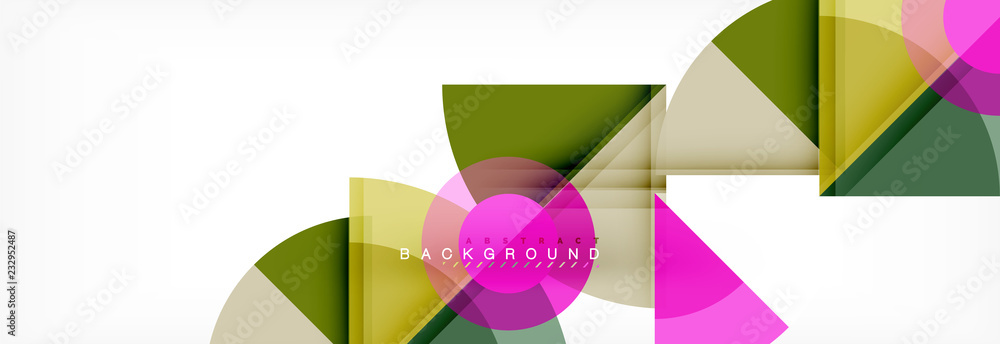Trendy circles composition geometric background Trendy circles composition geometric background