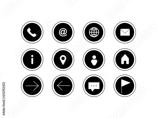 web & contact icons