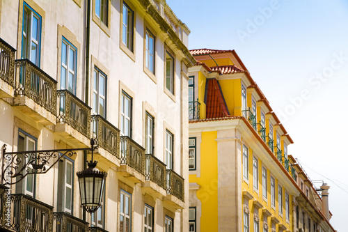 Roofs and windows in downtown Lisbon, Portugal