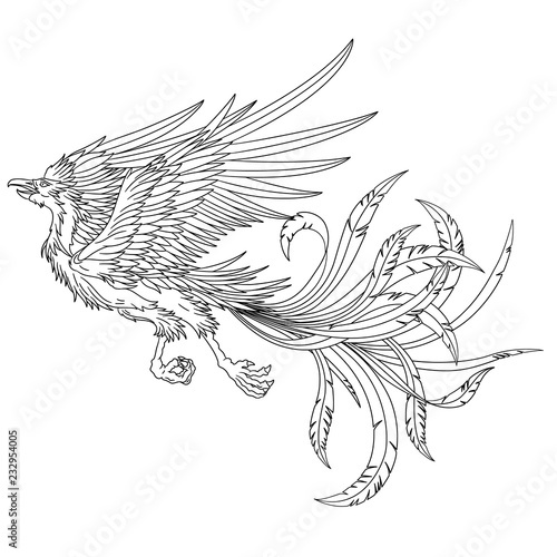 鳳凰のイラスト