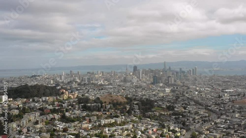 4K San Francisco downtown aerial shot