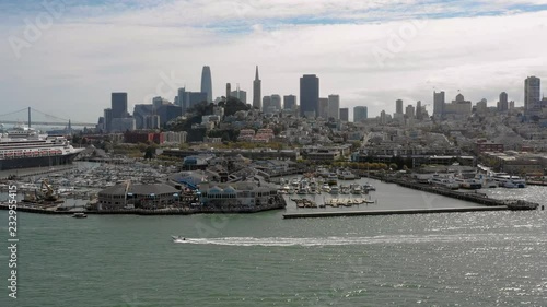 4K San Francisco downtown aerial shot