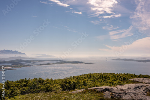 Wallpaper Mural Breathtaking rural norway mountain landscape with sea Torontodigital.ca