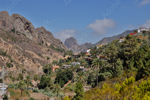 Obraz na płótnie Landscape around Vallehermoso and Los Loros on La Gomera..