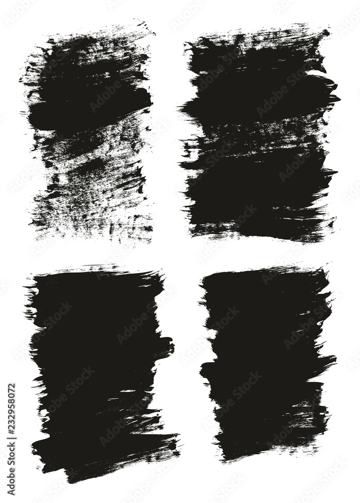 Calligraphy Paint Brush Background High Detail Abstract Vector Background Set 159